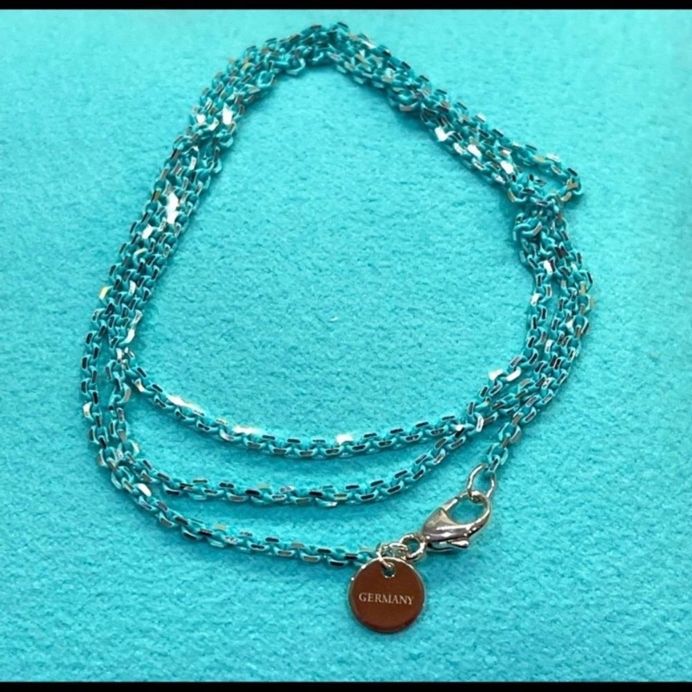 IDSO Tiffany & Co. Blue Enamel Chain